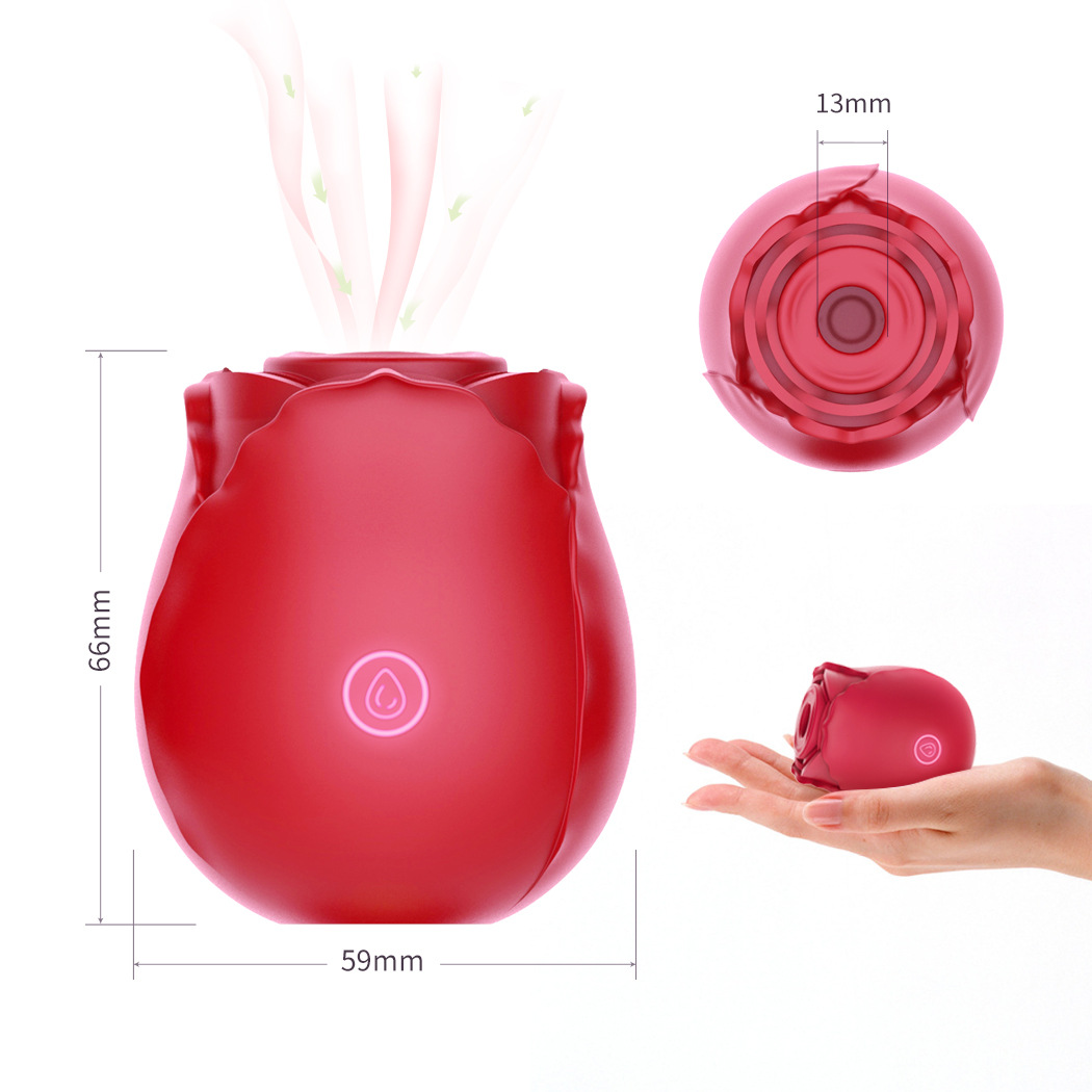 Rose Sucking Vibrator for Women Clitoral Nipple Stimulator G-spot Dildo