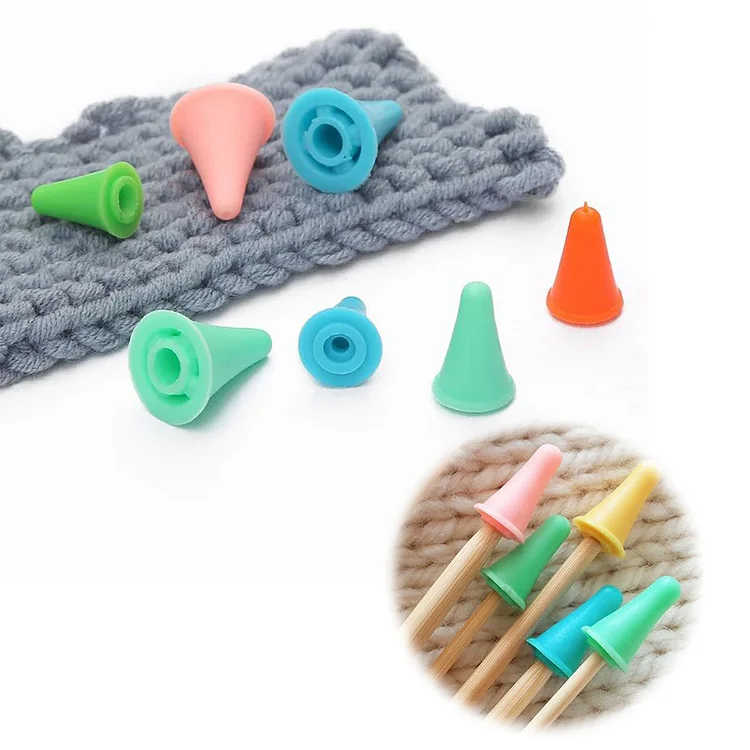 10Pcs Knitting Needles Point Protectors Multi-Function Knitting Accessories gbfke