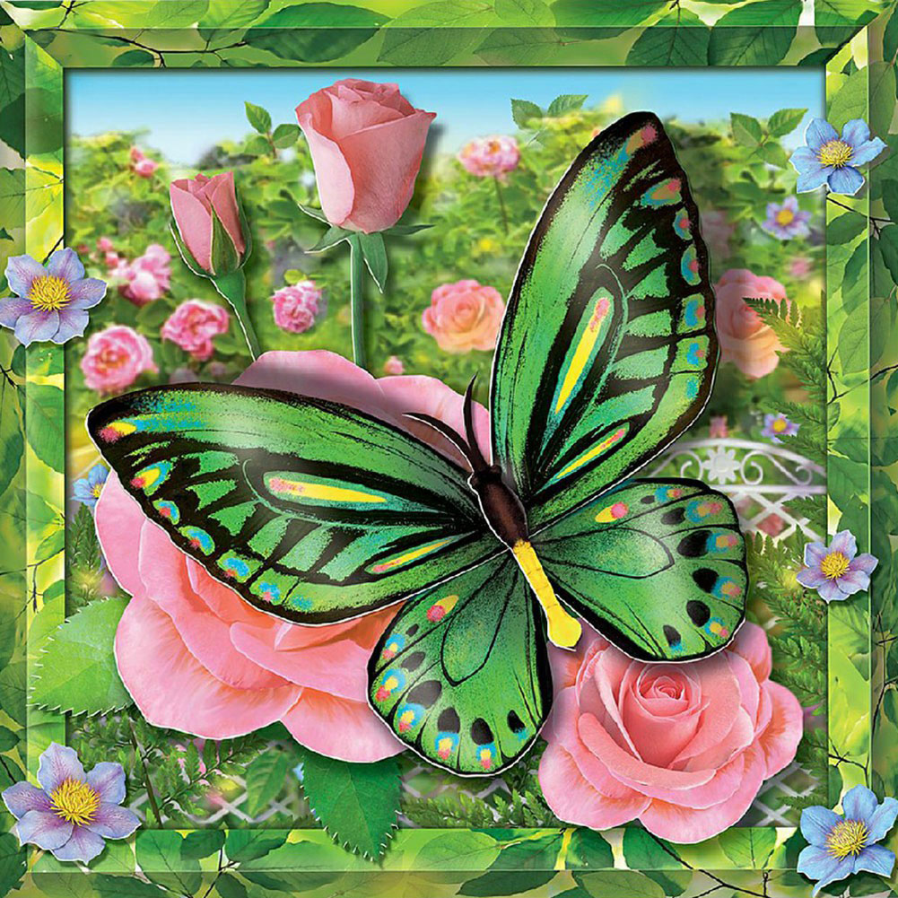 

Butterfly - Square Drill Diamond Painting - 40*40CM, 501 Original