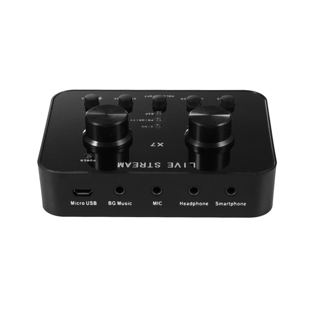 

X7 Audio USB Headset Microphone Webcast Entertainment Streamer Sound Card, 501 Original