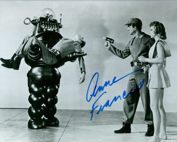 Anne Francis (Forbidden Planet) signed 8x10 Photo Poster painting