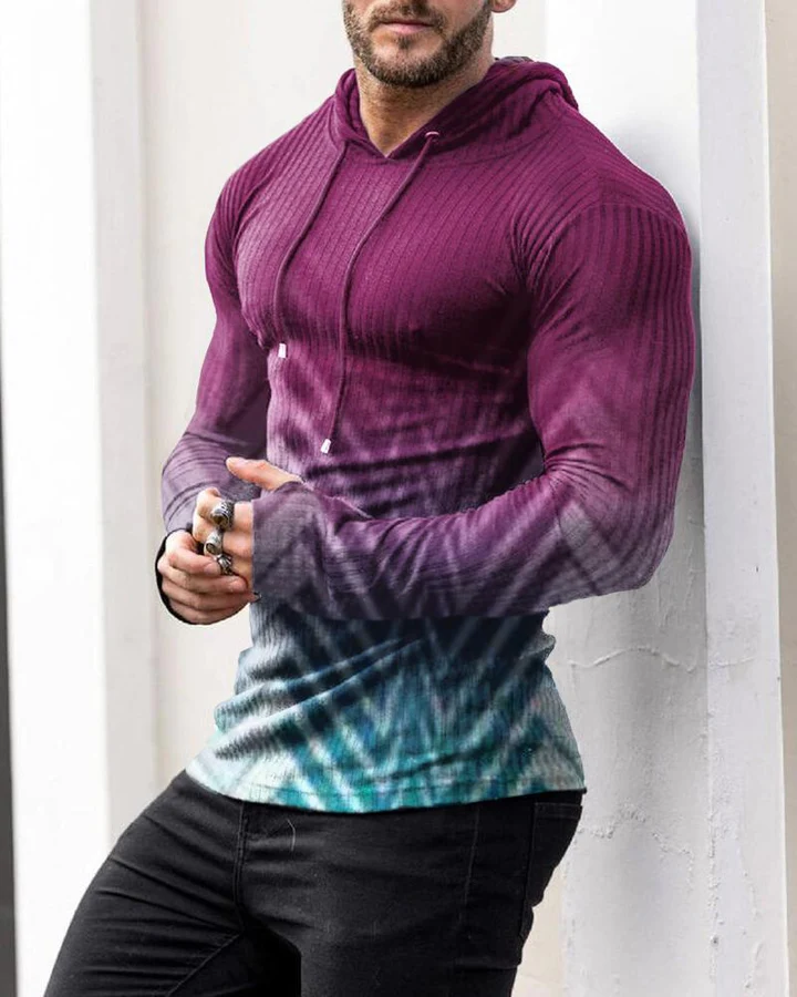 Men's Sports Fashion Print Hoodie