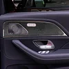 NVCNX Carbon Fiber Accessories for Mercedes Benz GLE 350 450 450e 580 53 63 S AMG/GLS 450 580 63 AMG 2020-2024 2025 Rear Door Panel Cover Interior Trim Thick Overlay Sticker Decal 4PCs Style D
