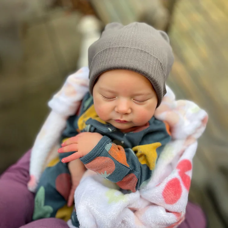 12"&16" Lifelike Reborn Baby Doll with Full Flexible Silicone Body and Soft Limbs, Newborn Baby Doll Asleep and Cute Boy or Girl