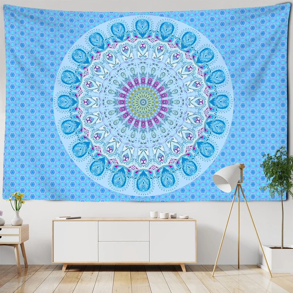 Indian Mandala Tapestry Wall Hanging Bohemian Hippie Witchcraft Psychedelic Travel Mattress Blanket Home Decor