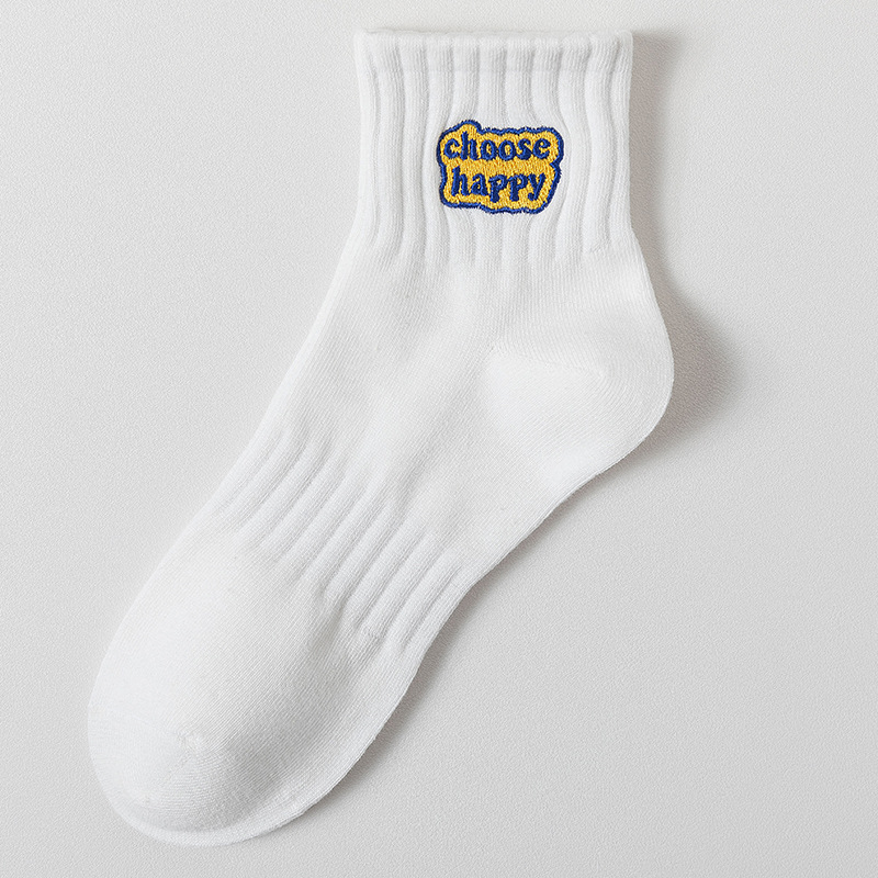 Locodeamos Men Cotton Short Socks Male Embroidery Aartoon Animals Daily Ankle Sock Spring Summer Harajuku Unisex Women Casual Couple Socks