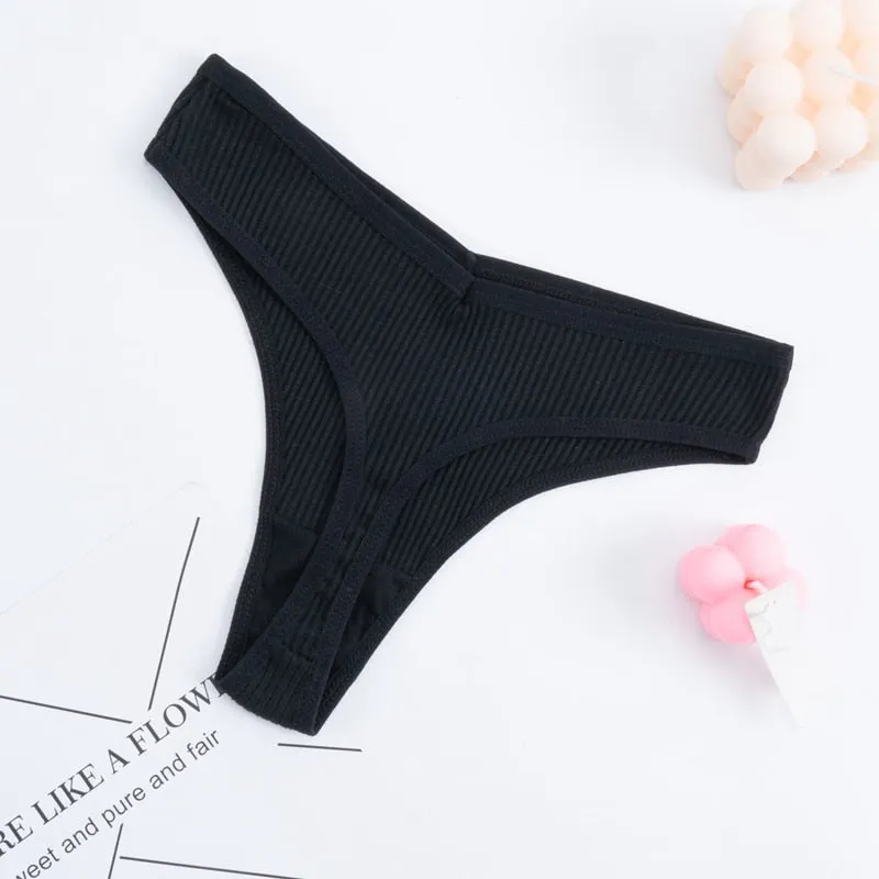 Women's Panties G-string Thong Cotton Underwear Sexy Panties Female Underpants Comfortable Pantys Intimates T-back Lingerie