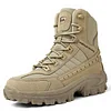 Dallader Men's Waterproof Side Zipper Outdoor Combat Boots 