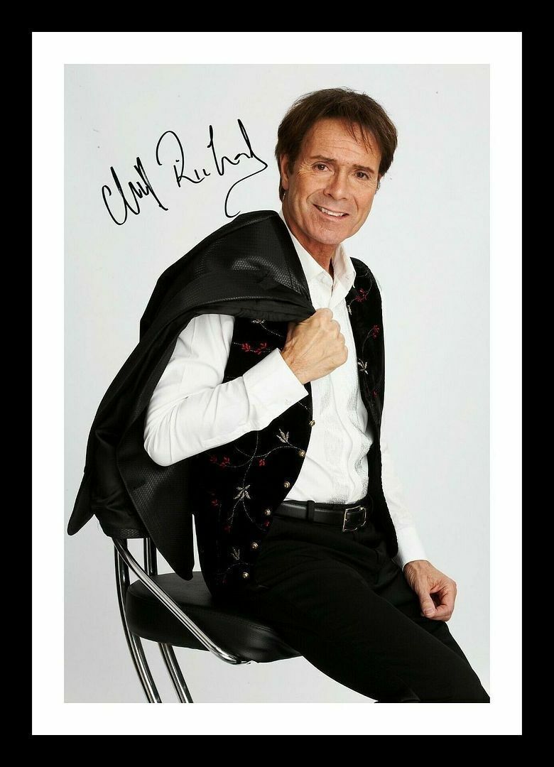 Sir Cliff Richard Autograph Signed & Framed Photo Poster painting 2