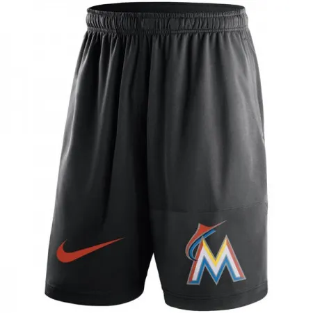 Men's Miami Marlins  Black Dry Fly Shorts