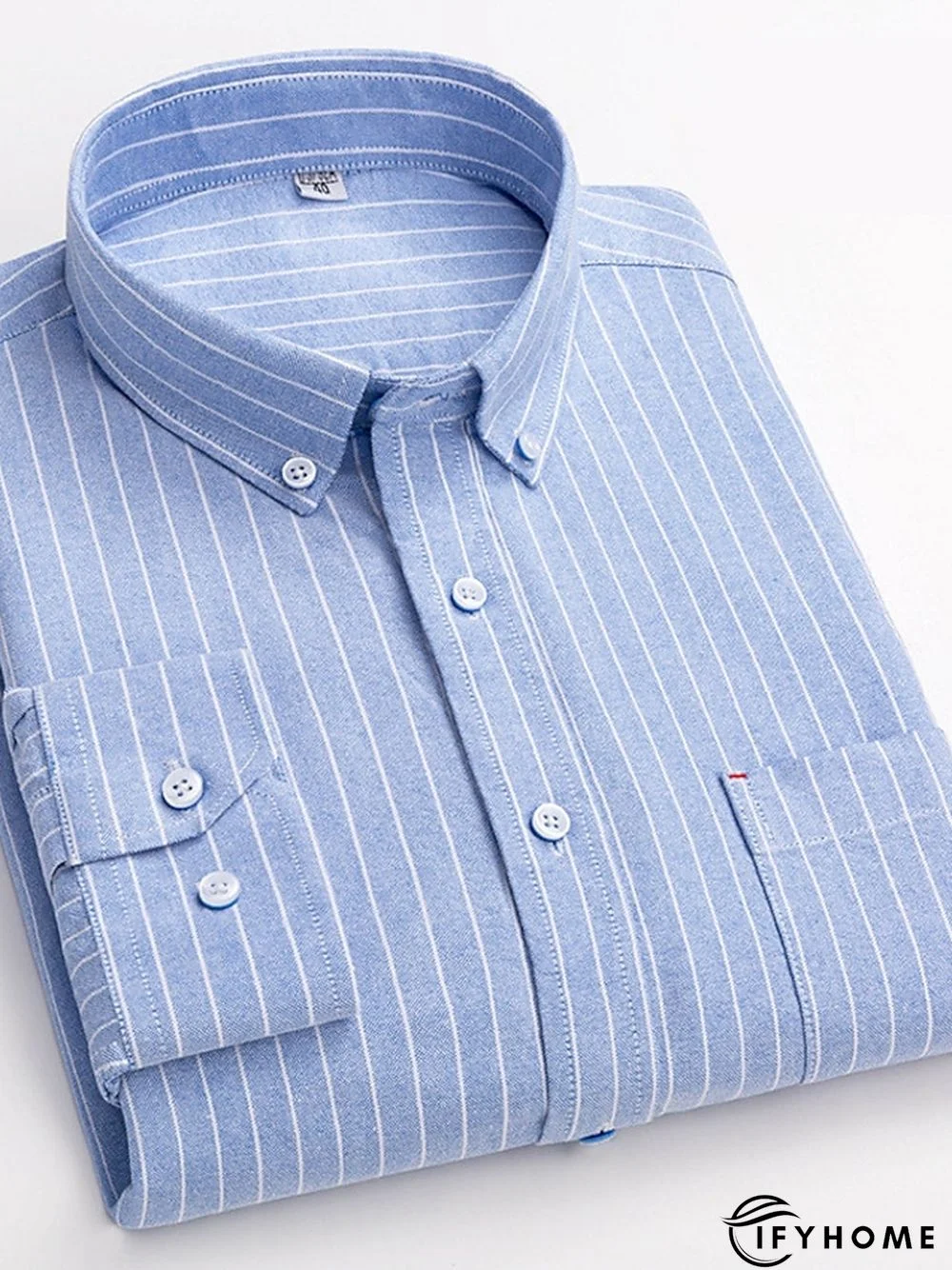 Men's Denim Shirt Turndown Spring &  Fall Long Sleeve A B C Plaid / Striped / Chevron / Round Daily Wear Clothing Apparel Print | IFYHOME