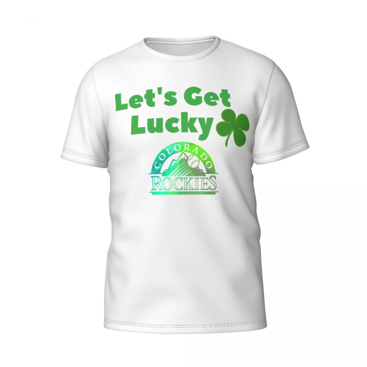 Colorado Rockies Get Lucky Clover St. Patrick's Day T-Shirt Men's