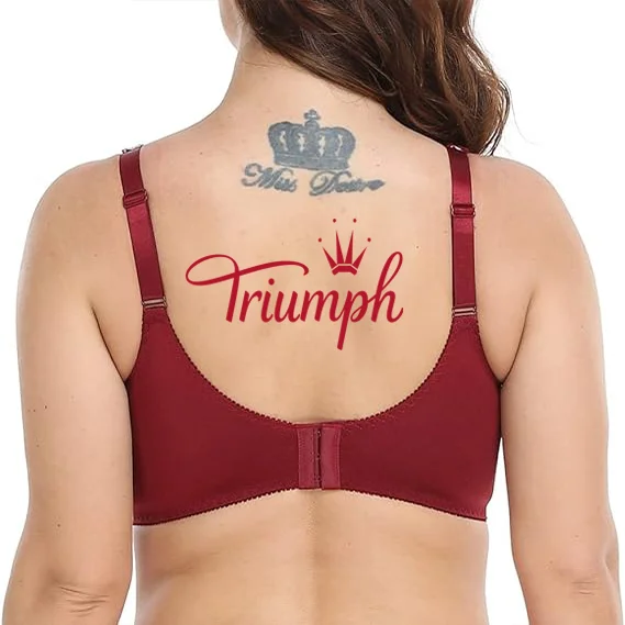 Triumph - 3 bucăți 🔥Sutien de dama cu dantela florala marime plus