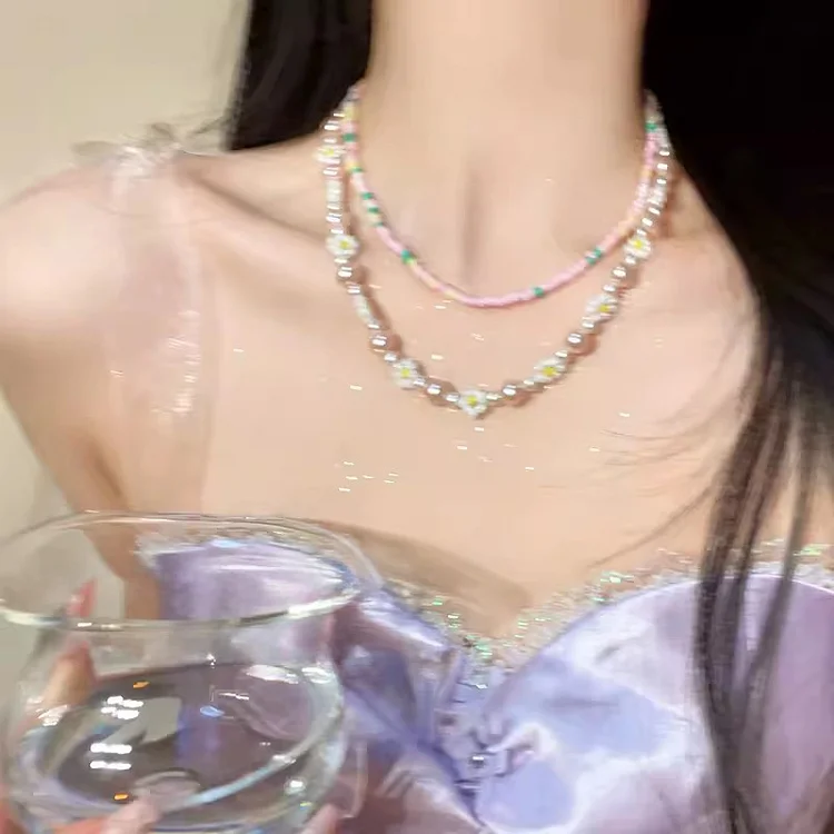Summer Flower Bed Necklace