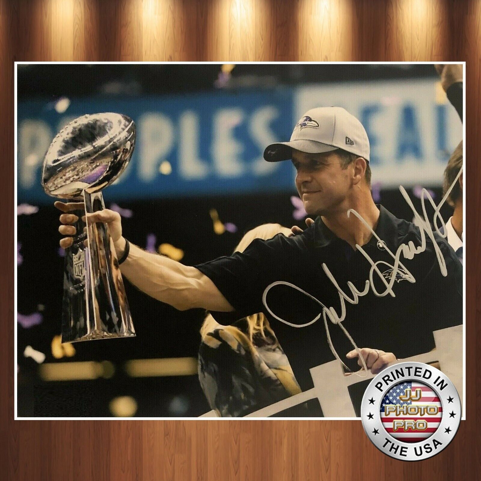 John Harbaugh Autographed Signed 8x10 Photo Poster painting (Ravens) REPRINT