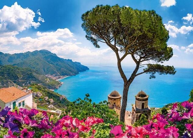 

Ravello Mountains – Paint By Numbers - 40*50CM, 501 Original