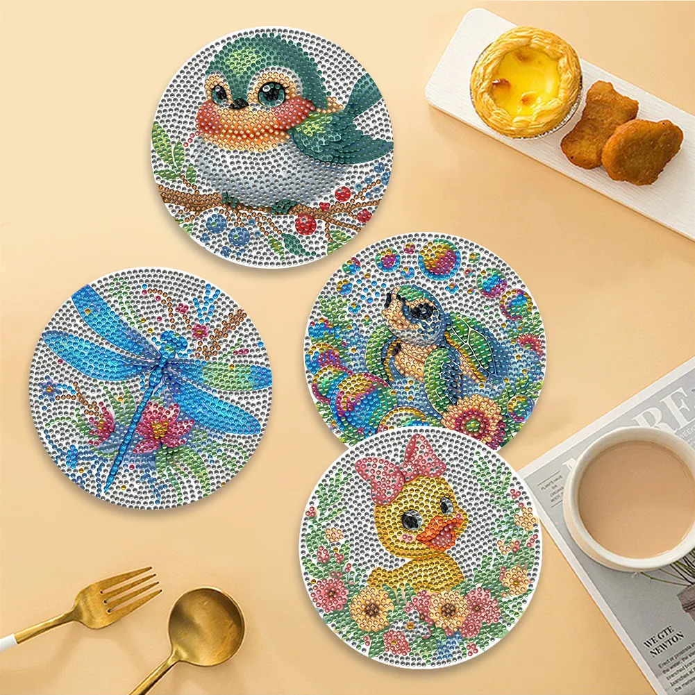 DIY Diamond Dot Kits Animals Diamond Painting Placemats Projects for Beginners