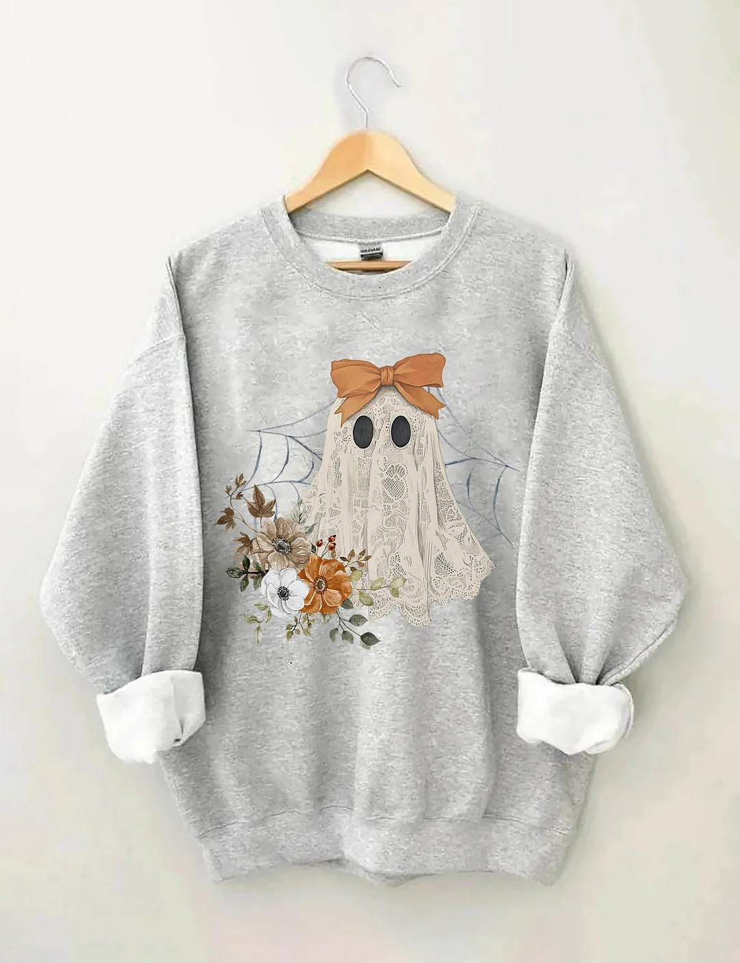 Halloween Lace Ghost Sweatshirt