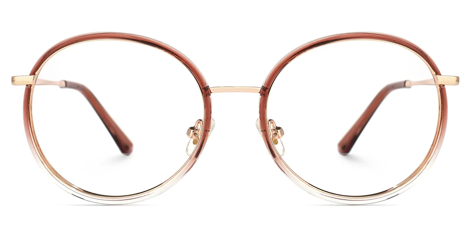 Kirk Rot Rund Brille Rot