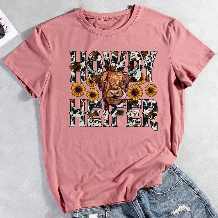 ANB -  Howdy Heifer T-shirt Tee -012101
