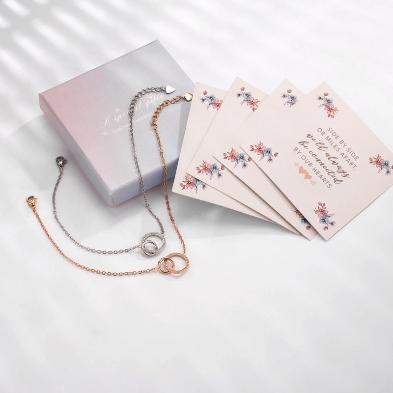 Casual Elegant Cute Circle 304 Stainless Steel Rose Gold Plated Zircon Cable Chain Bracelets In Bulk