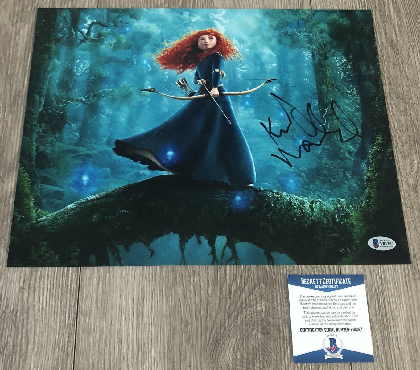 KELLY MACDONALD SIGNED BRAVE MERIDA 11x14 Photo Poster painting w/EXACT PROOF & BECKETT BAS COA