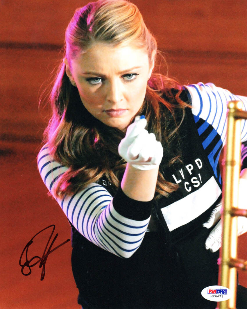 Elisabeth Harnois SIGNED 8x10 Photo Poster painting Morgan Brody CSI PSA/DNA AUTOGRAPHED