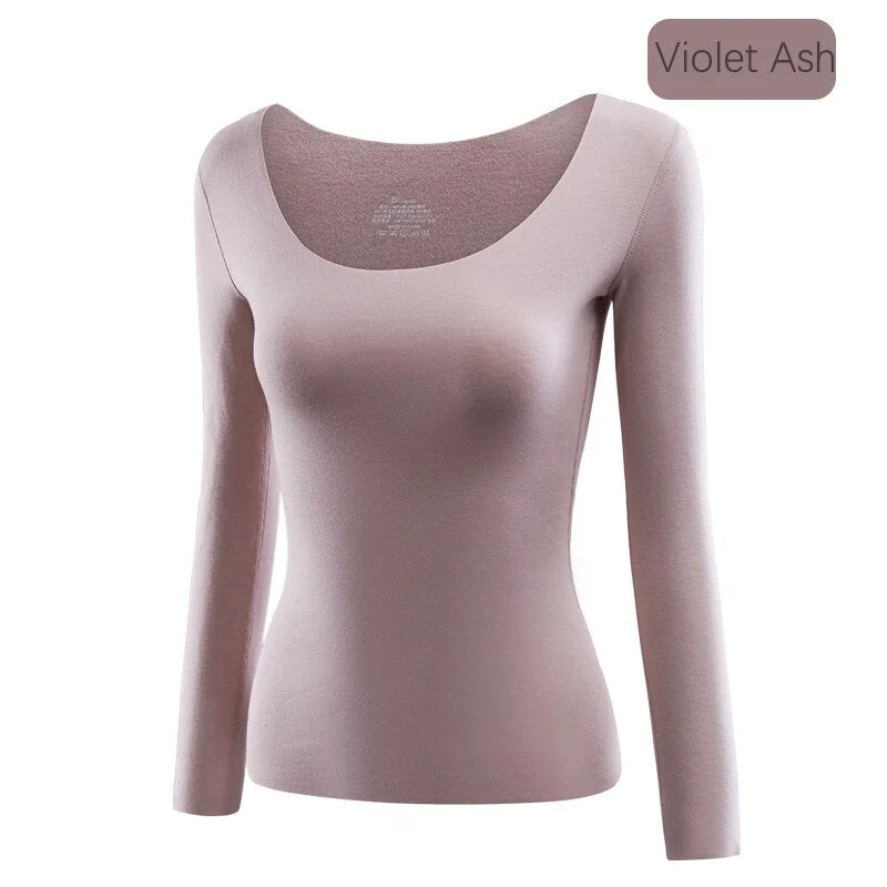 Seamless Bodysuits Women Velvet Lingerie Winter Warm Thermal Underwear Long Sleeve Sexy Women's Intimates Underwear & Sleepwears