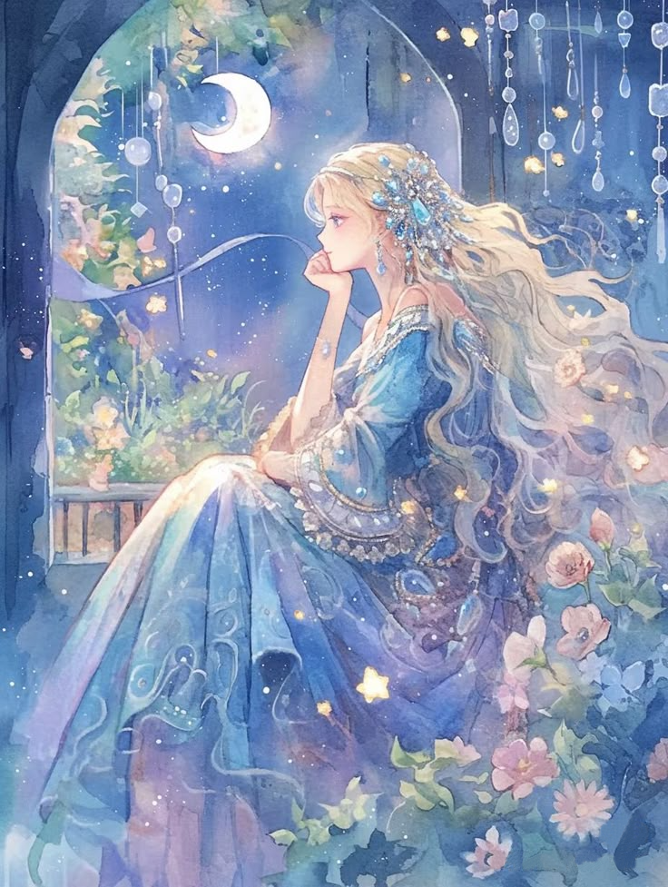 Partial AB Drill - Anime Girls  - Full Round Drill Diamond Painting40*60CM(Canvas)