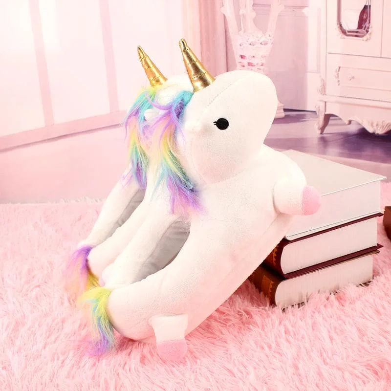 5 Colors Fluffy Unicorn Slippers SP1711173