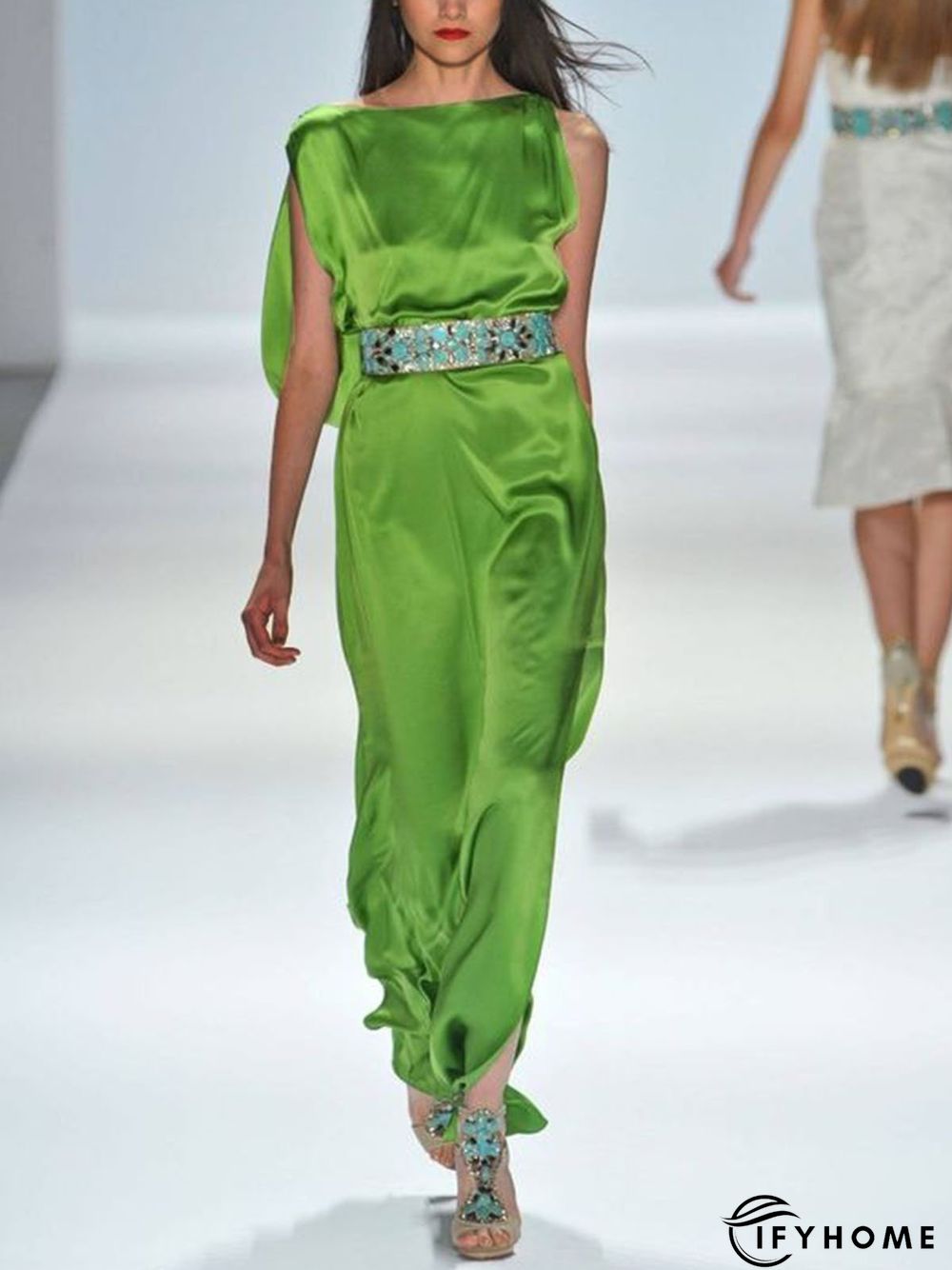 Vintage Solid Sleeveless Weaving Dress | IFYHOME