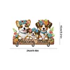  DIY Crafts Wooden Cute Dogs Diamond Painting Art Craft Wall Hooks Kit