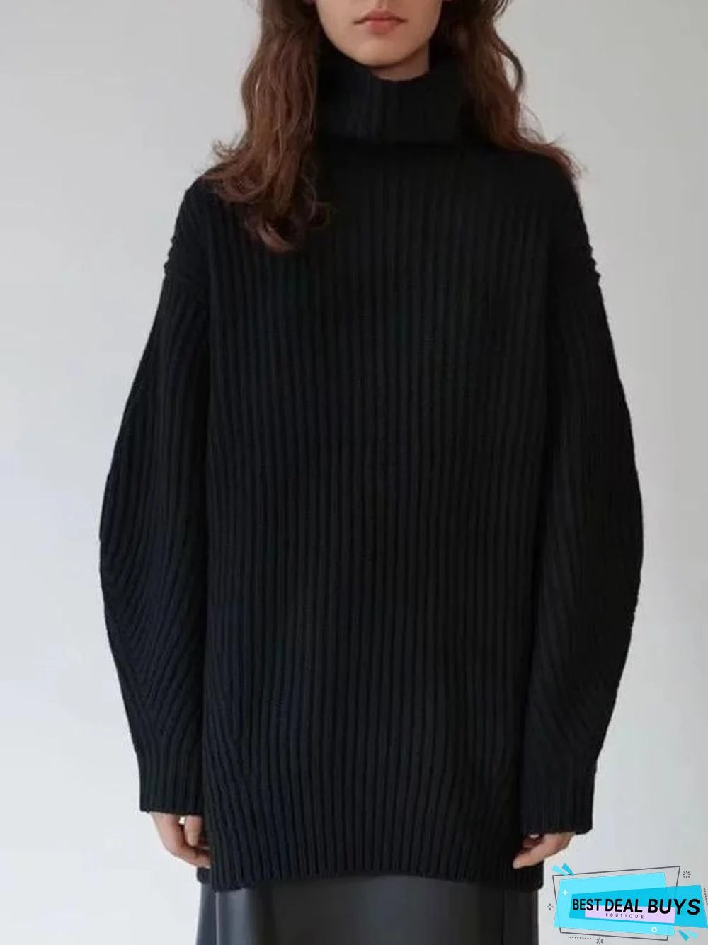 Round Neck Loose Knitting Sweater
