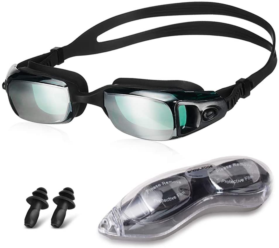 Swimming Goggles for Men with No Leaking, Swim Goggles for Men Women with UV Protection Wide View Adjustable