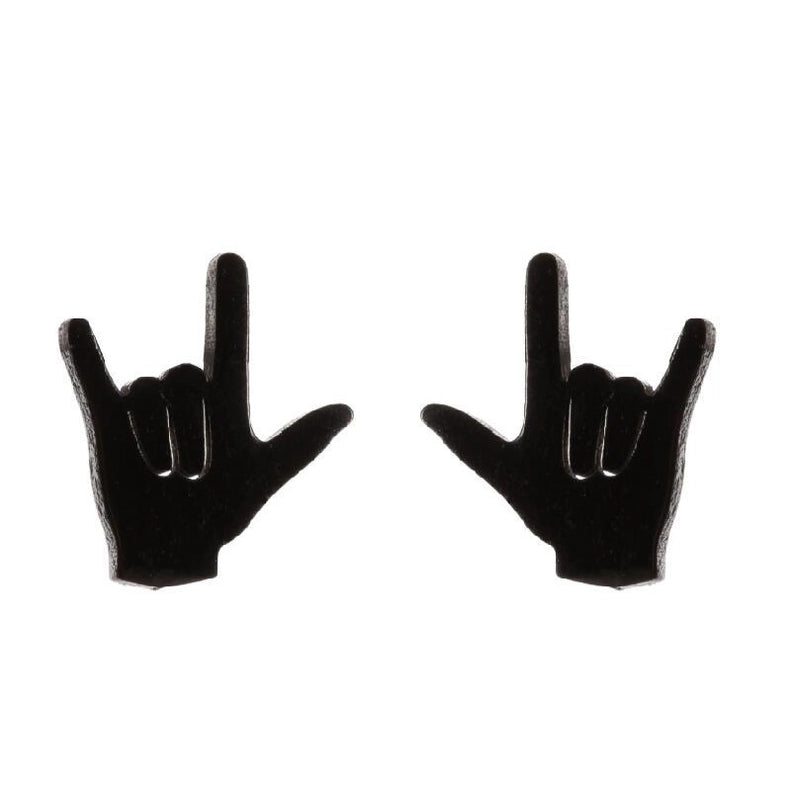 Women’s Minimalist Geometric Heart Stainless Steel No Inlaid Ear Studs Stainless Steel Earrings