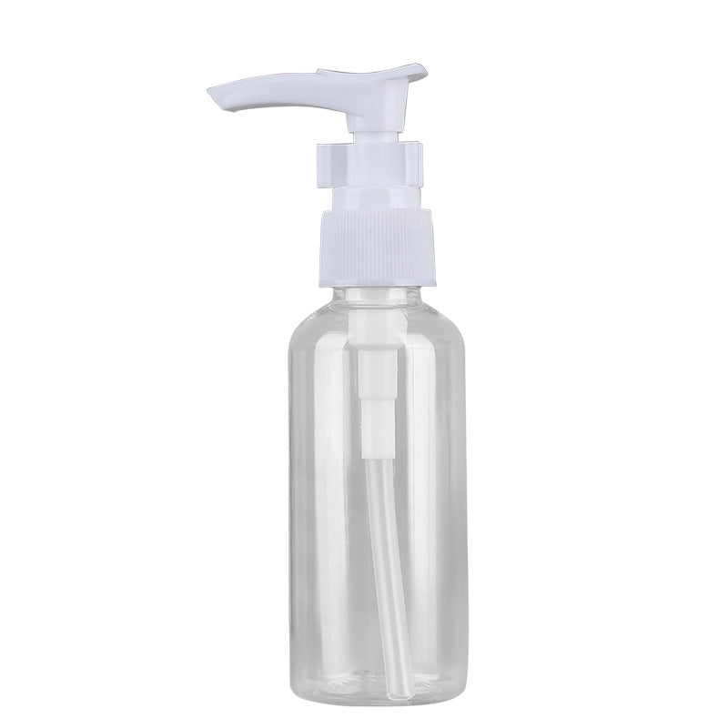 Push Type Lotion Bottle PET Transparent Plastic Travel Portable Shampoo Liquid Foundation Divided Into Bottles