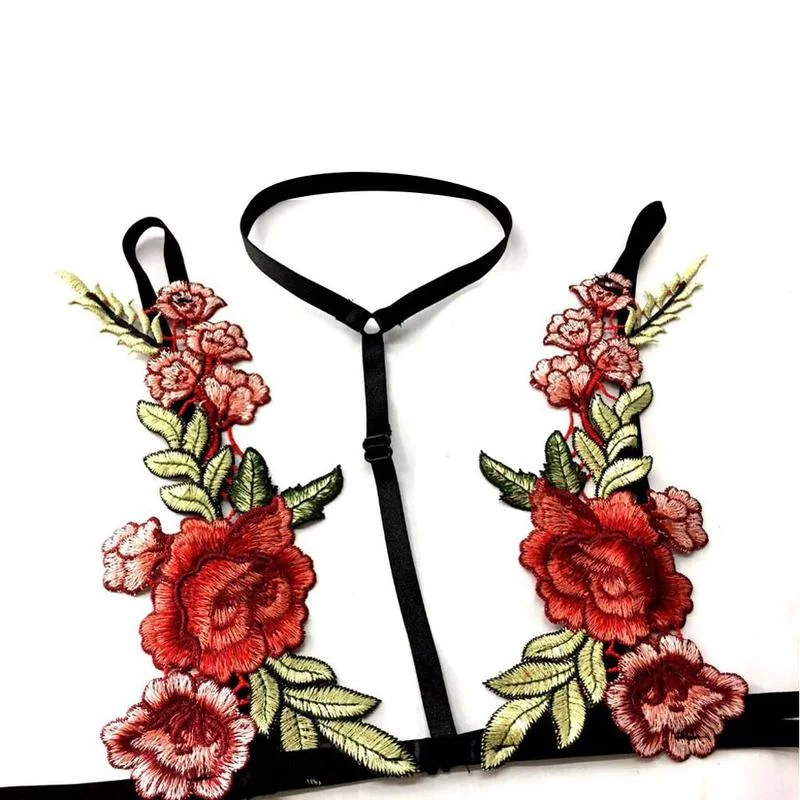 Billionm Women Lingerie Set Lace Exotic Apparel 2 Piece Sets Red Adult Lingerie Open Embroidery Female Crotchless Shelf Costumes  30