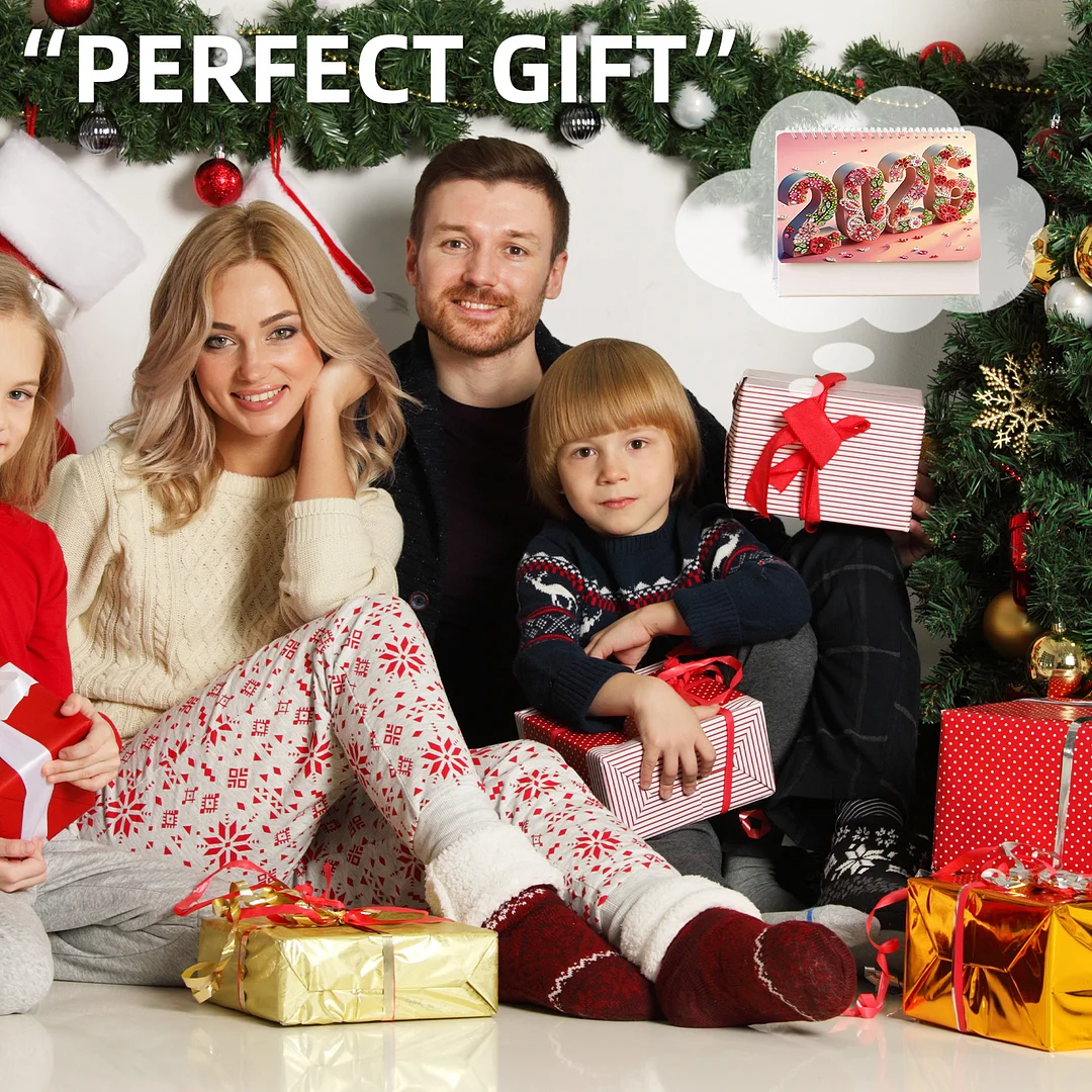 2026 Calendar Diamond Painting Kit Animal DIY Diamond Art Desk Calendar