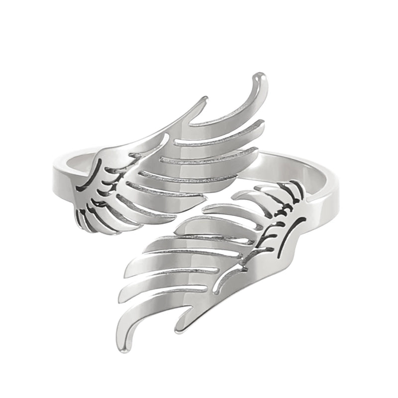 Retro Geometric Stainless Steel Gold Plated Plating Open Rings