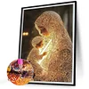 5D bricolage partiel forme sp&eacute;ciale foret diamant peinture kit d&eacute;cor marial 30x40cm