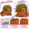 Pumpkin Framed Special Shape Diamond Painting Kit 25x25cm for Adults