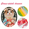Acrylic Fairy Cat Embroidery Floss Row Line Board Craft Cross Stitch Thread Holder