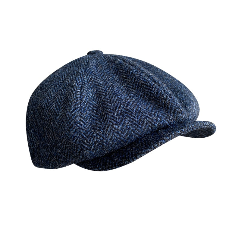 The Newsboy Herringbone Octagon Cap