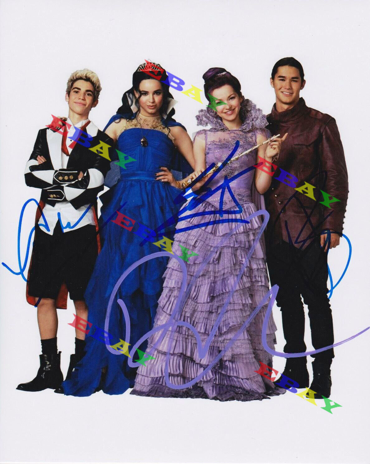 DESCENDANTS CAST DOVE CAMERON SOFIA CARSON AUTOGRAPHED Signed 8x10 Photo Poster painting REPRINT