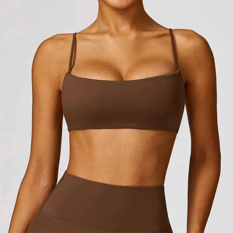 Llyge New Gym Sport Bra Sports Bra Anti-sweat Breathable Yoga Bra Shockproof Crop Top Fitness Top Push up Workout Top Women llyge