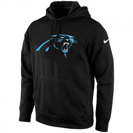 Men's Carolina Panthers  Black KO Logo Essential Hoodie