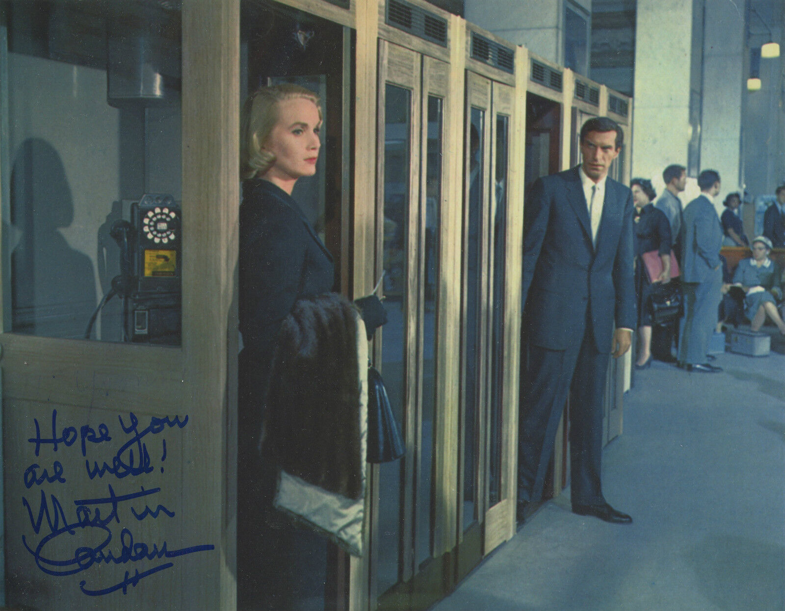 MARTIN LANDAU Hand-Signed North by Northwest