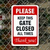 Please Keep This Gate All Times Thank You - Vintage Metal Signs(12*16Inch) - Warning