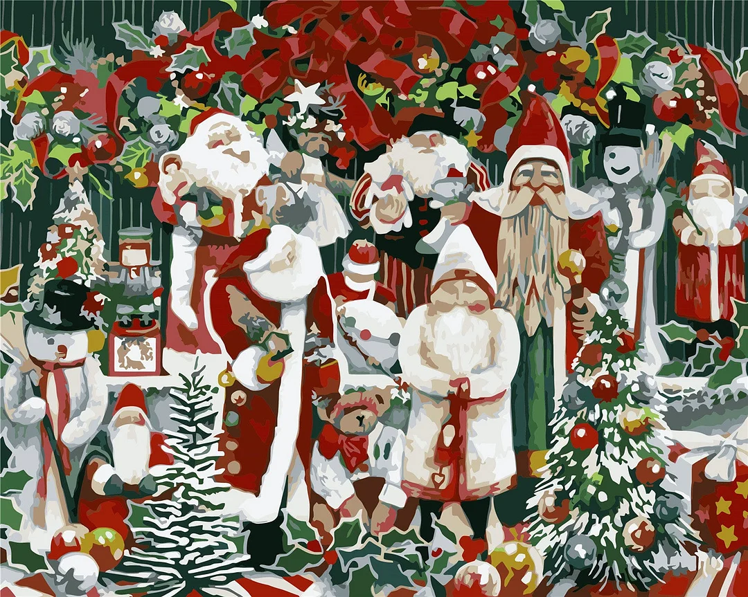 Christmas Paint By Numbers Kits UK WH-80652