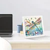 5D DIY Partial Special Shaped Drill Dragonfly Diamond Painting With Frame Decor 19.2x19.2cm